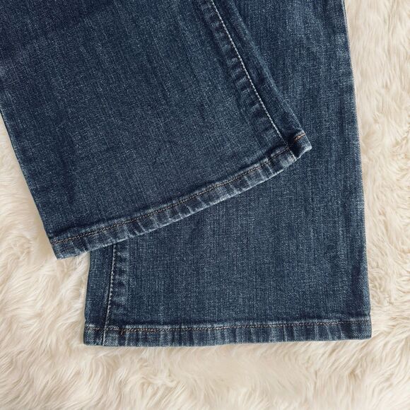 Levis 515 Bootcut Jeans 12 (33x30.5) Blue Dark Wash Denim High Mid Stretch Women - Picture 8 of 11